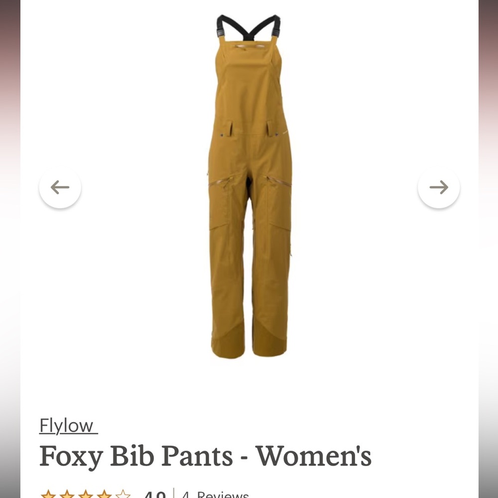 Flylow shell Bibs